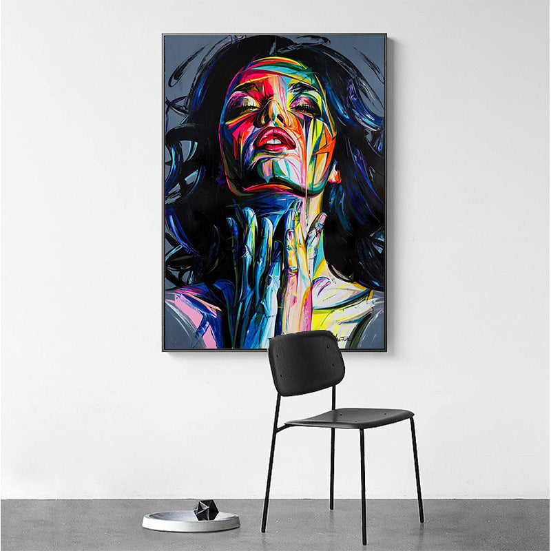 'Smokey Girl' Canvas Wall Painting