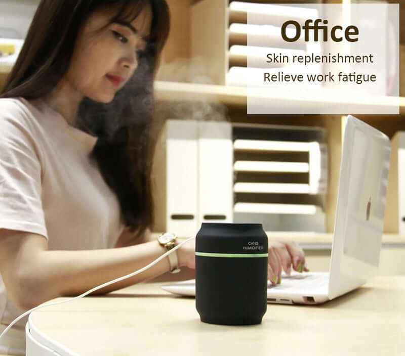 Mini humidifier for can humidifierWaterproof: support
 
 Noise level below: 36dB
 
 Working voltage: DC5V
 
 Working current: 400mA
 
 Power: 2 W
 
 Water capacity: 200 ml
 
 Working time: 4-8 hours
0My StoreMy StoreMini humidifier