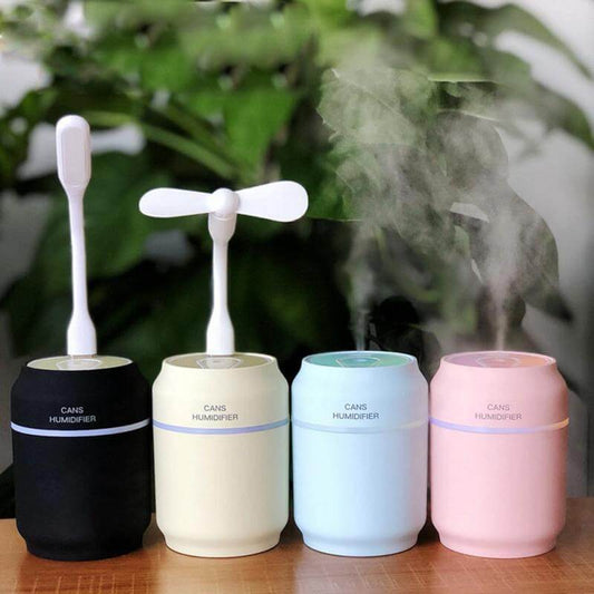 Mini humidifier for can humidifierWaterproof: support
 
 Noise level below: 36dB
 
 Working voltage: DC5V
 
 Working current: 400mA
 
 Power: 2 W
 
 Water capacity: 200 ml
 
 Working time: 4-8 hours
0My StoreMy StoreMini humidifier