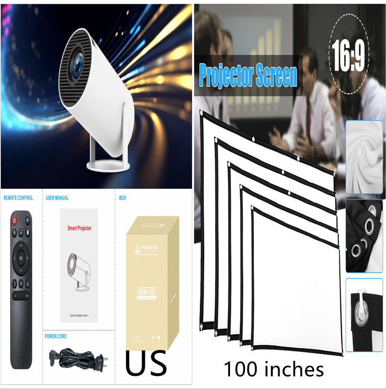 HY300 Pro Portable Projector for Home Theatre  and Entertainment