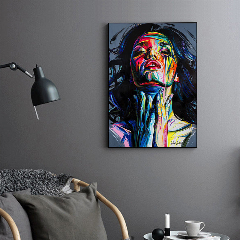 'Smokey Girl' Canvas Wall Painting