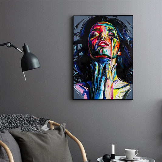 'Smokey Girl' Canvas Wall Painting