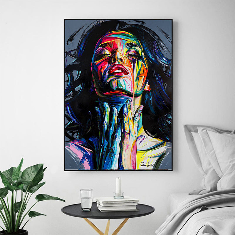 'Smokey Girl' Canvas Wall Painting