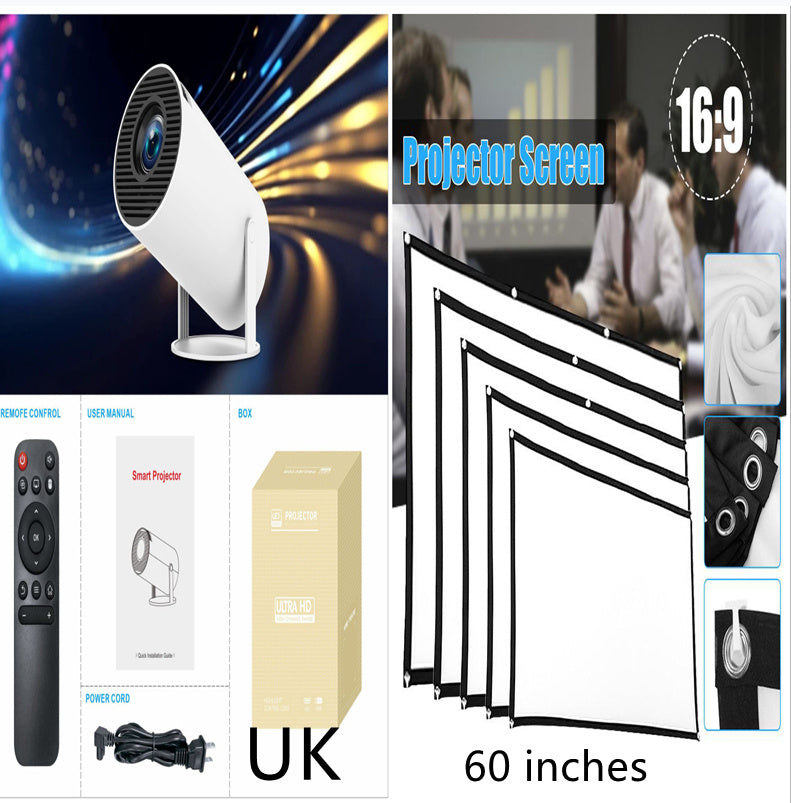 HY300 Pro Portable Projector for Home Theatre  and Entertainment