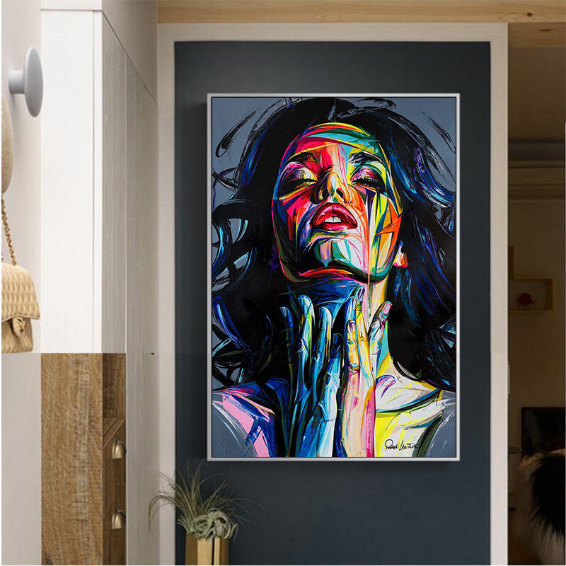 'Smokey Girl' Canvas Wall Painting