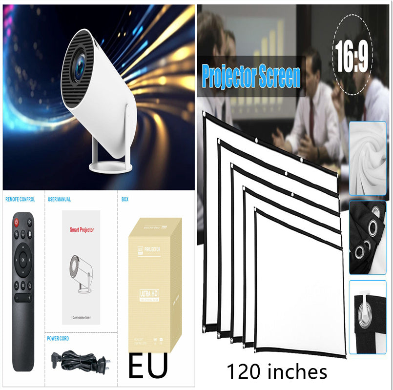 HY300 Pro Portable Projector for Home Theatre  and Entertainment